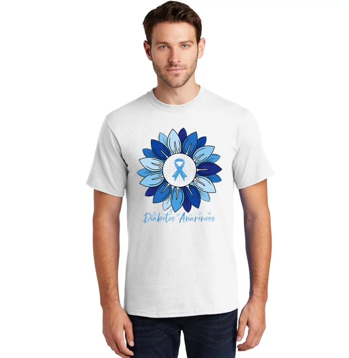 Sunflower Diabetes Awareness Month Tall T-Shirt