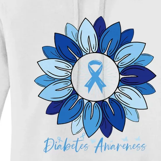 Sunflower Diabetes Awareness Month Women's Pullover Hoodie