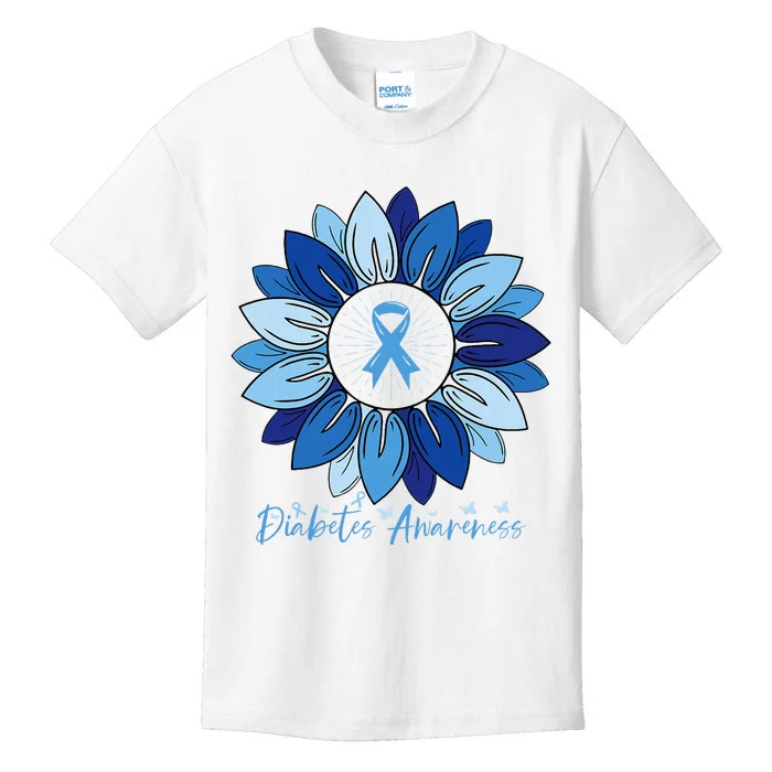 Sunflower Diabetes Awareness Month Kids T-Shirt