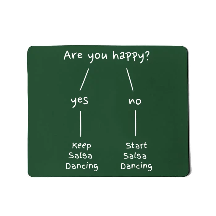 Salsa Dance Are You Happy Dancing Latin Dancer Salsero Mousepad