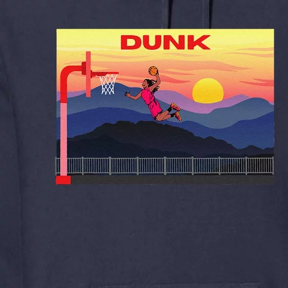 Slam Dunk Alleyoop Highflying Dunk Hang Time Dunk! Premium Hoodie