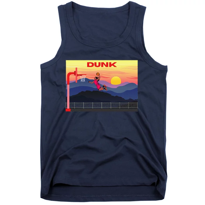 Slam Dunk Alleyoop Highflying Dunk Hang Time Dunk! Tank Top