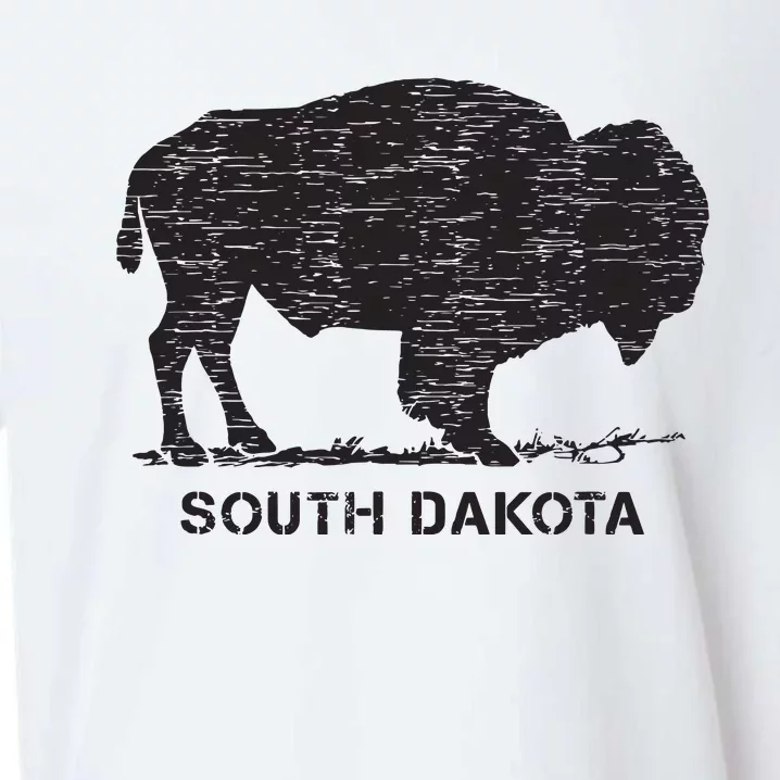 South Dakota And American Buffalo Bison Sueded Cloud Jersey T-Shirt