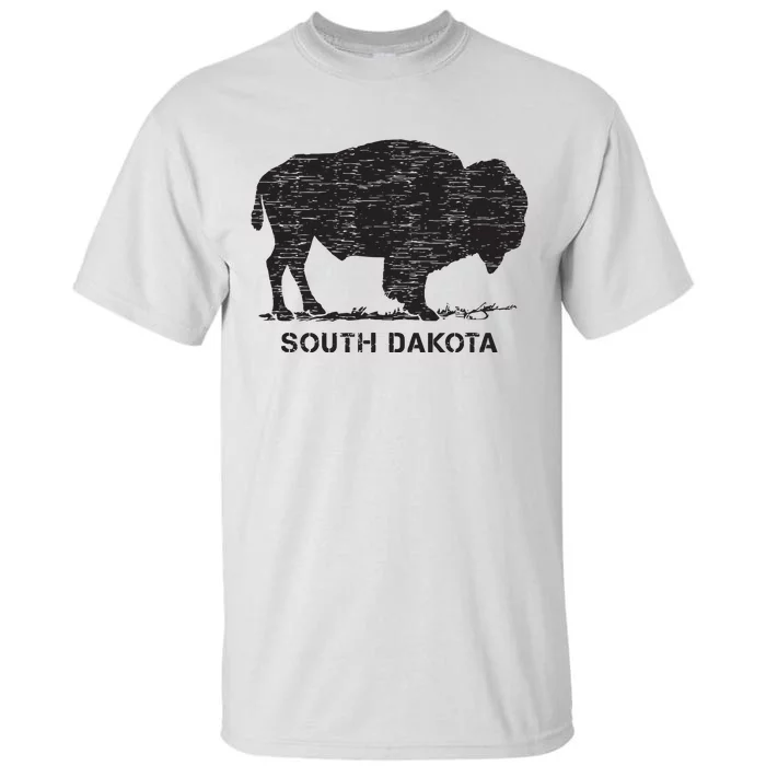 South Dakota And American Buffalo Bison Tall T-Shirt