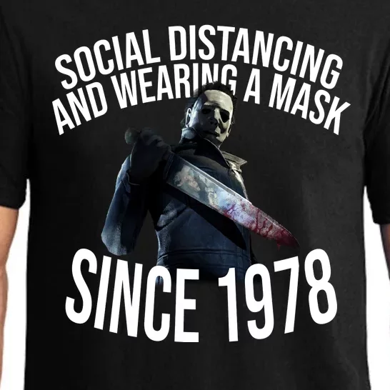 Social Distancing And Wearing A Mask Since 1978 Pajama Set