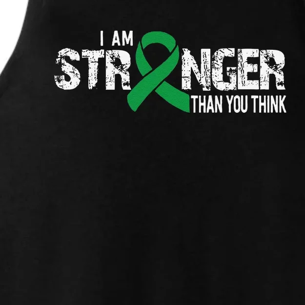 Stronger Depression Awareness Supporter Ribbon Ladies Tri-Blend Wicking Tank