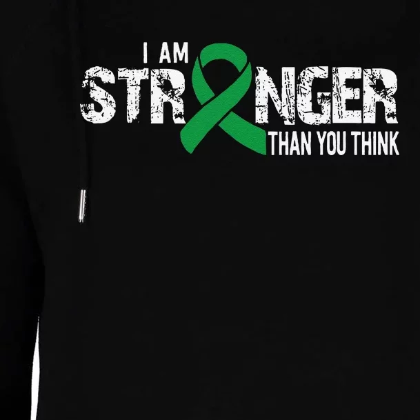 Stronger Depression Awareness Supporter Ribbon Womens Funnel Neck Pullover Hood