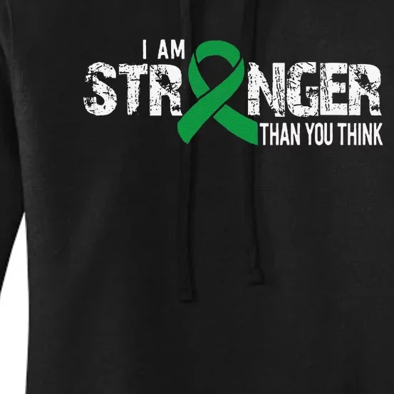 Stronger Depression Awareness Supporter Ribbon Women's Pullover Hoodie