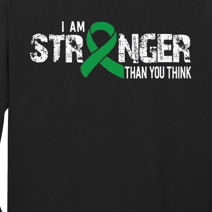 Stronger Depression Awareness Supporter Ribbon Tall Long Sleeve T-Shirt