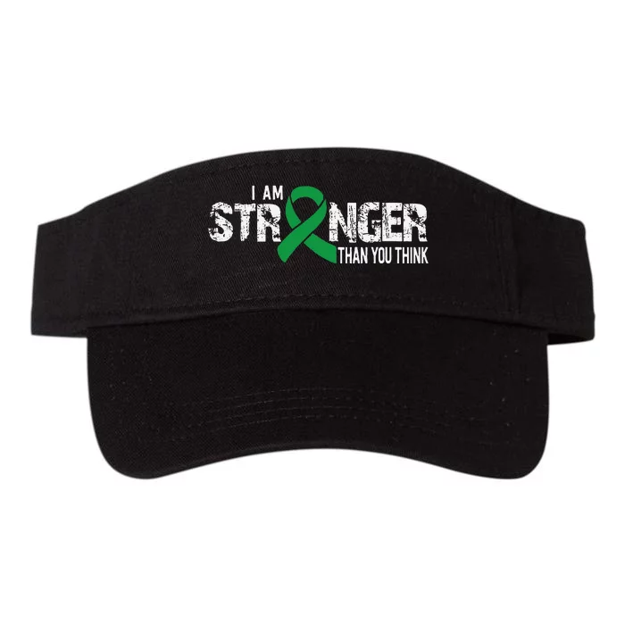 Stronger Depression Awareness Supporter Ribbon Valucap Bio-Washed Visor