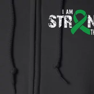 Stronger Depression Awareness Supporter Ribbon Full Zip Hoodie