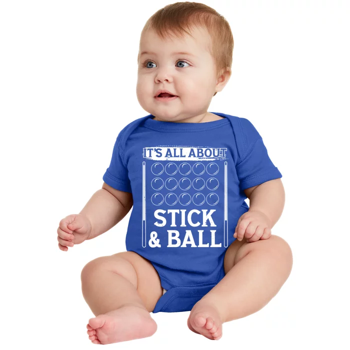 Snooker Dult All About Stick And Ball Billiards Gift Baby Bodysuit