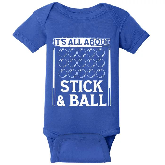 Snooker Dult All About Stick And Ball Billiards Gift Baby Bodysuit