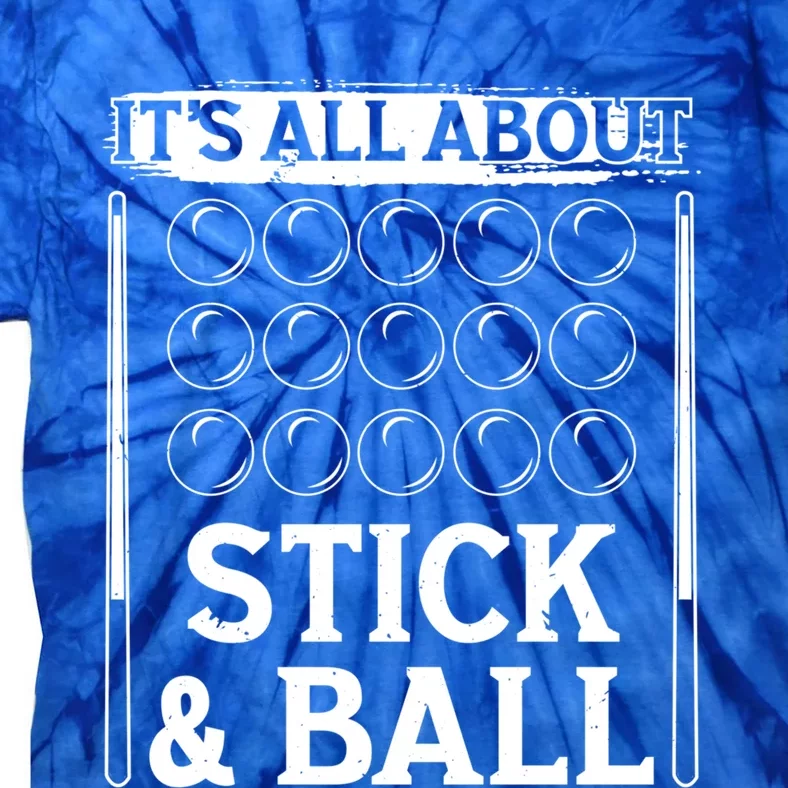 Snooker Dult All About Stick And Ball Billiards Gift Tie-Dye T-Shirt