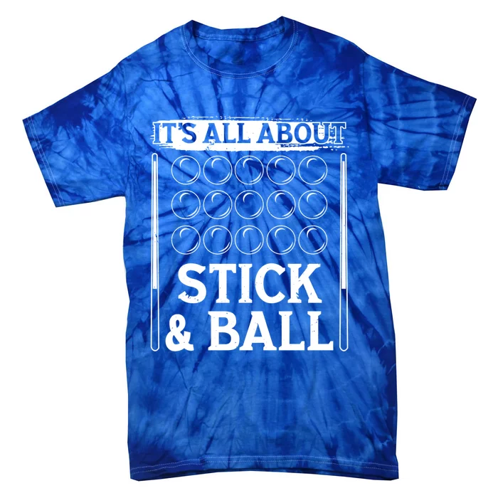 Snooker Dult All About Stick And Ball Billiards Gift Tie-Dye T-Shirt