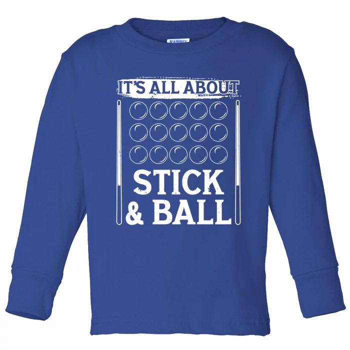 Snooker Dult All About Stick And Ball Billiards Gift Toddler Long Sleeve Shirt