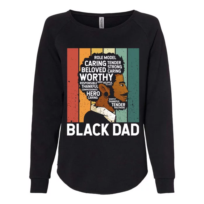 Strong Dad African American Father Black History Month Pride Gift Womens California Wash Sweatshirt