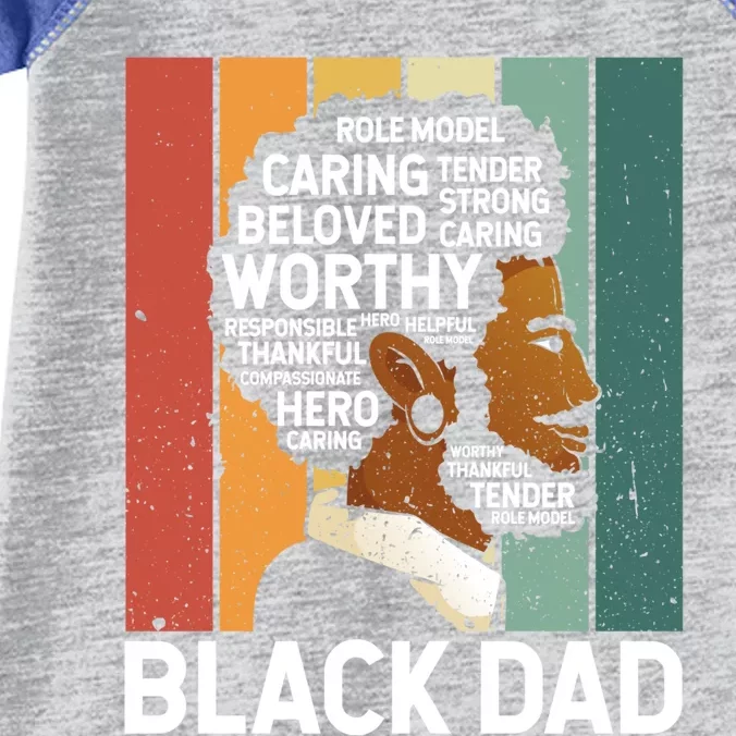 Strong Dad African American Father Black History Month Pride Gift Infant Baby Jersey Bodysuit