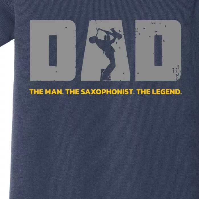 Saxophonist Dad And Saxophone Father For Saxophone Dad Baby Bodysuit