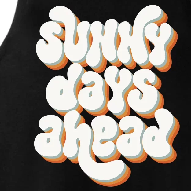 Sunny Days Ahead Retro Summer Ladies Tri-Blend Wicking Tank