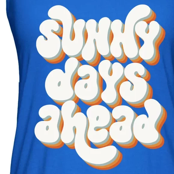 Sunny Days Ahead Retro Summer Ladies Essential Flowy Tank