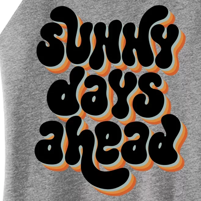 Sunny Days Ahead Retro Summer Women’s Perfect Tri Rocker Tank