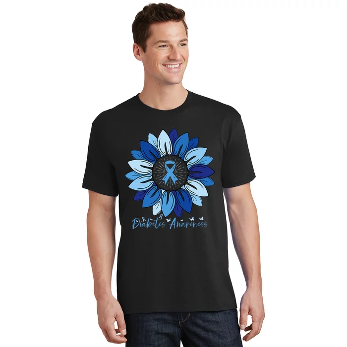 Sunflower Diabetes Awareness Month T-Shirt