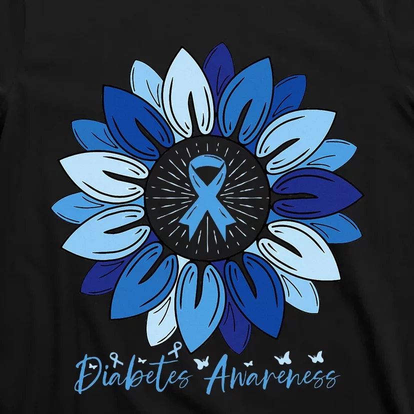 Sunflower Diabetes Awareness Month T-Shirt