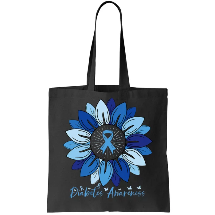 Sunflower Diabetes Awareness Month Tote Bag