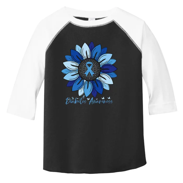 Sunflower Diabetes Awareness Month Toddler Fine Jersey T-Shirt