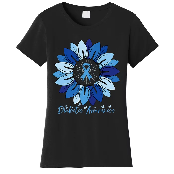 Sunflower Diabetes Awareness Month Women's T-Shirt