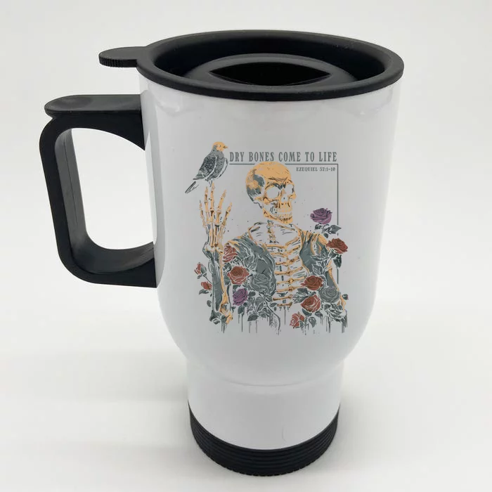 Skeleton Dry Bones Come To Life Front & Back Stainless Steel Travel Mug