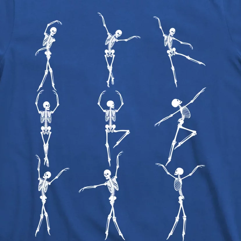 Skeleton Dancing Ballet Halloween Funny Gift Skeleton Ballerina Cool Gift T-Shirt