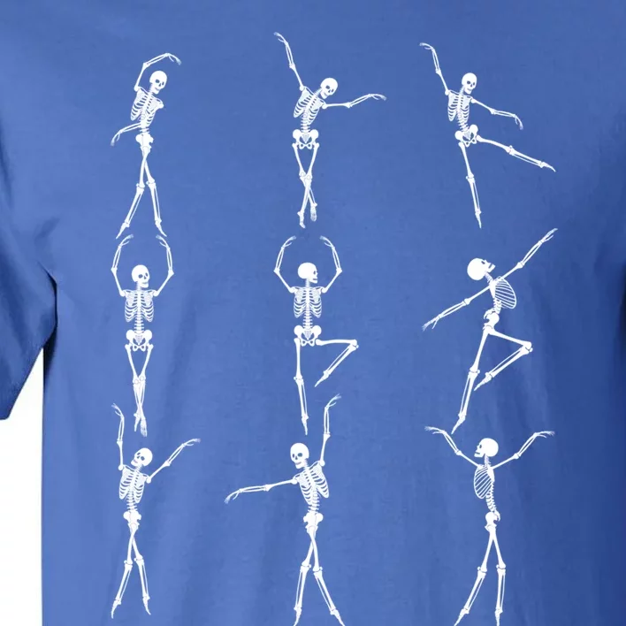 Skeleton Dancing Ballet Halloween Funny Gift Skeleton Ballerina Cool Gift Tall T-Shirt