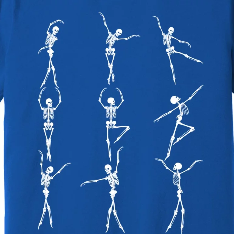 Skeleton Dancing Ballet Halloween Funny Gift Skeleton Ballerina Cool Gift Premium T-Shirt