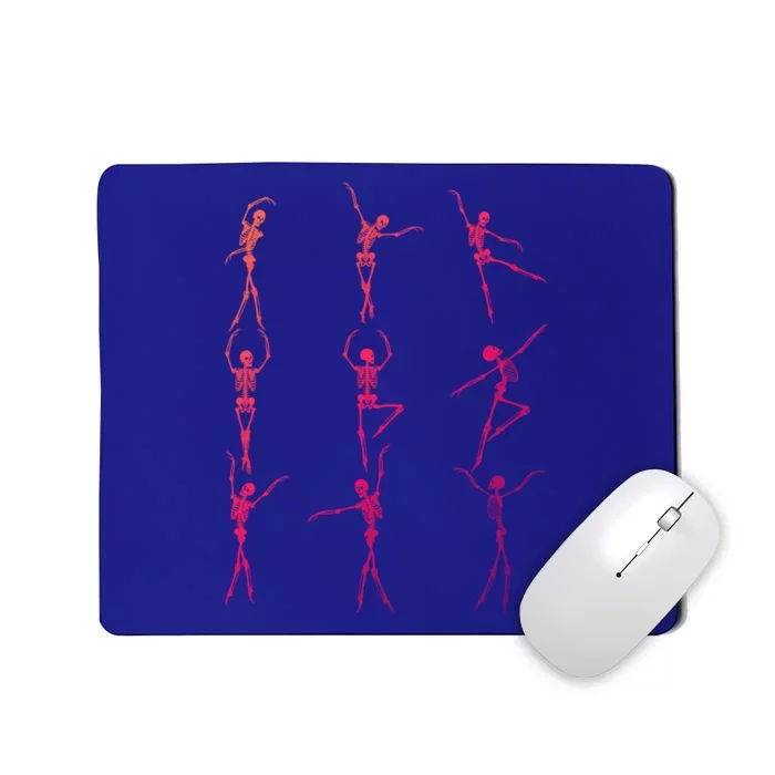 Skeleton Dancing Ballet Halloween Funny Gift Skeleton Ballerina Gift Mousepad