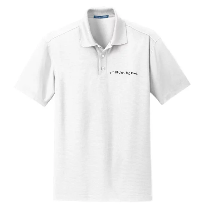 Small Dick Big Bike Dry Zone Grid Performance Polo