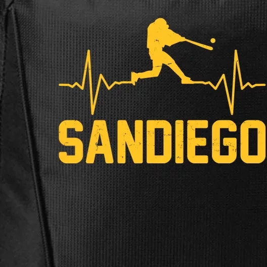 San Diego Baseball Player Heartbeat City Backpack