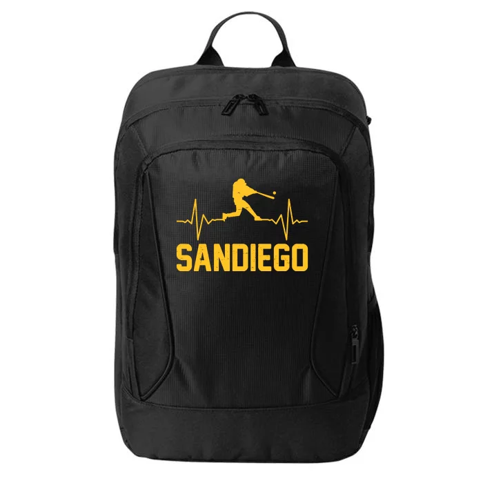 San Diego Baseball Player Heartbeat City Backpack