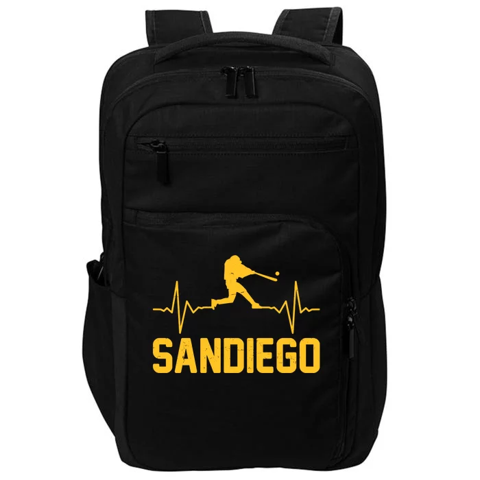 San Diego Baseball Player Heartbeat Impact Tech Backpack