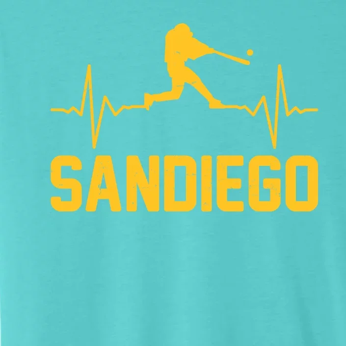 San Diego Baseball Player Heartbeat ChromaSoft Performance T-Shirt