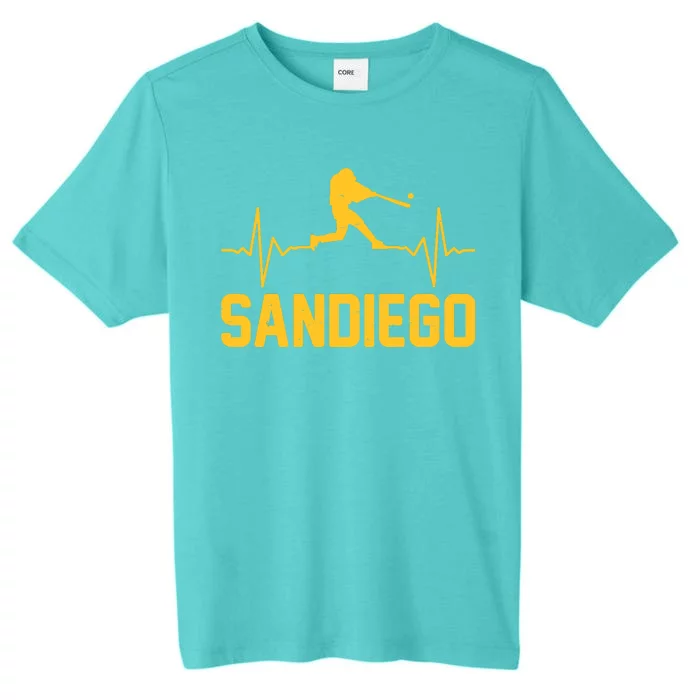 San Diego Baseball Player Heartbeat ChromaSoft Performance T-Shirt