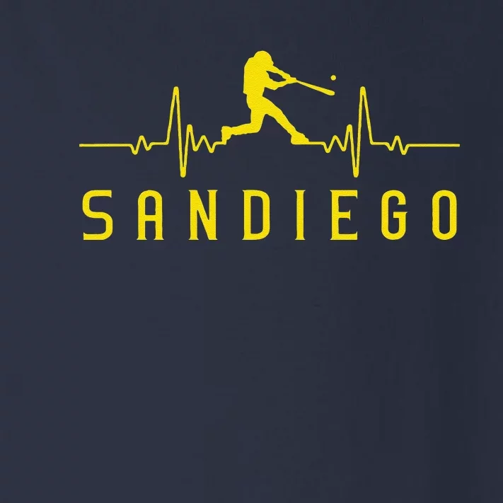 San Diego Baseball Heartbeat Sd Toddler Long Sleeve Shirt