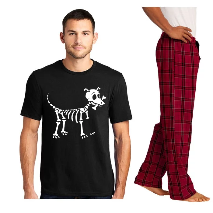 Skeleton Dog & Bone Pajama Set