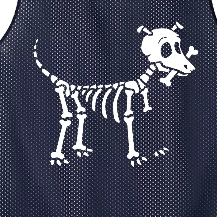 Skeleton Dog & Bone Mesh Reversible Basketball Jersey Tank