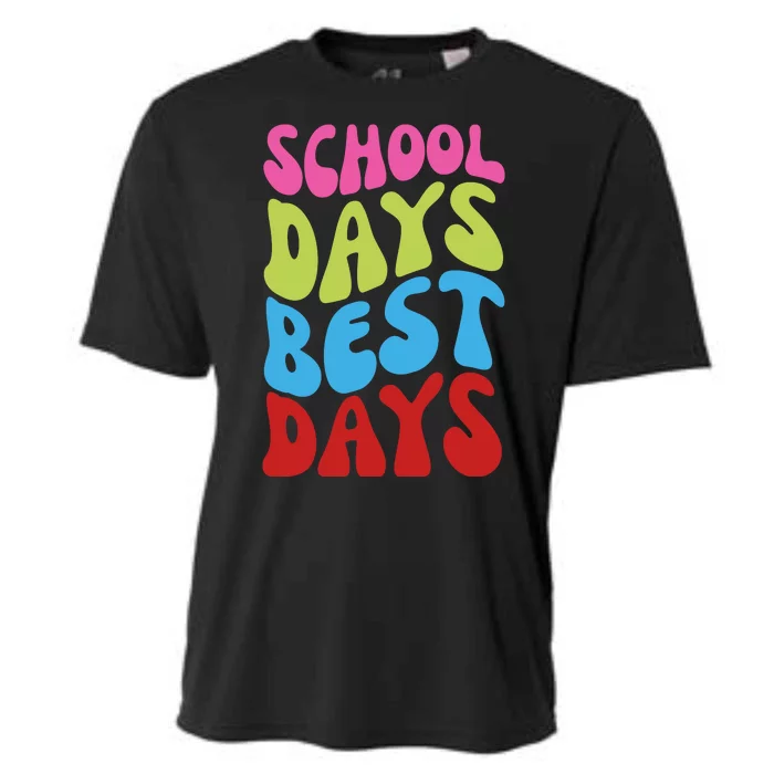 School Days Best Days Colorful Cooling Performance Crew T-Shirt