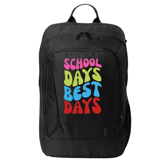 School Days Best Days Colorful City Backpack