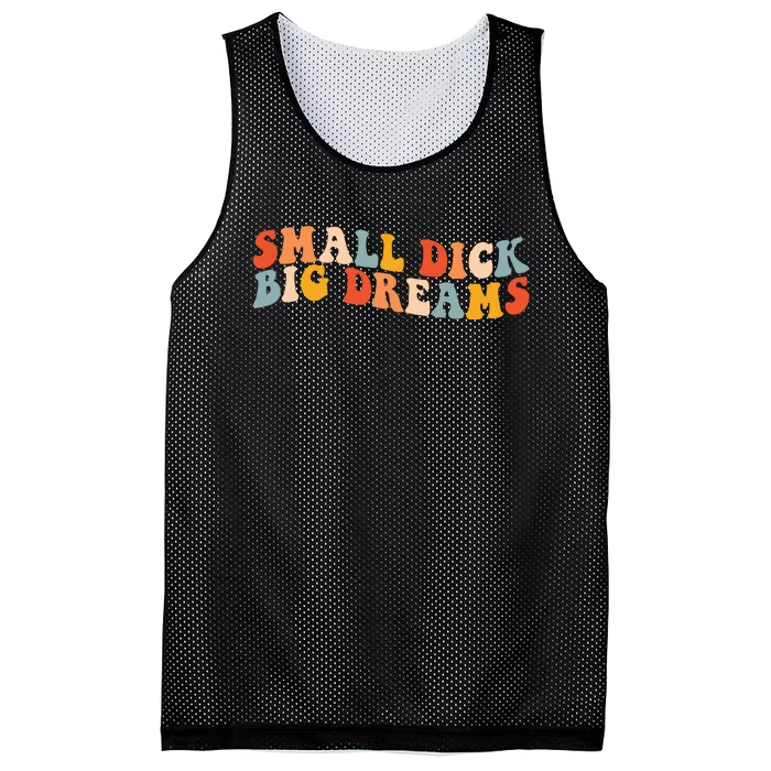 Small Dick Big Dreams Mesh Reversible Basketball Jersey Tank