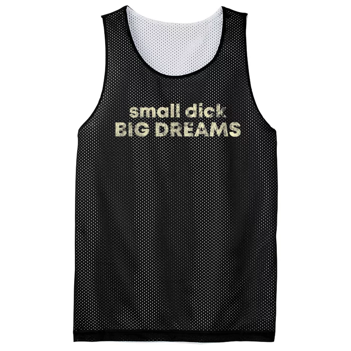 Small Dick Big Dreams Mesh Reversible Basketball Jersey Tank