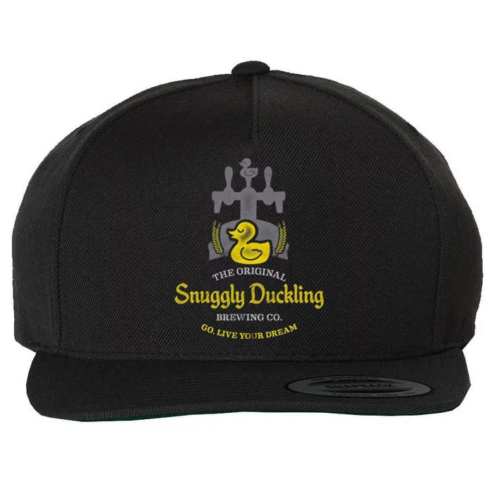 Snuggly Duckling Brewing Company Wool Snapback Cap